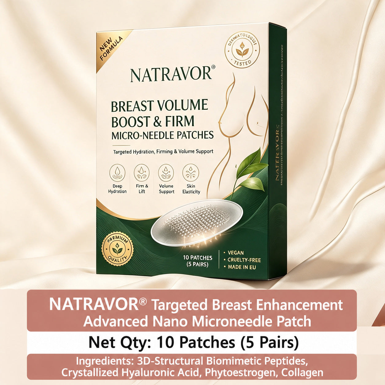 🔥Ends Tonight: 50% OFF🔥NATRAVOR® Targeted Breast Enhancement Advanced Nano Microneedle Patch