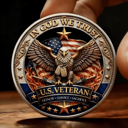 🔥Last Day 60% OFF 🔥 Honor America’s Heroes – 250 Years of Freedom Veteran Tribute Coin