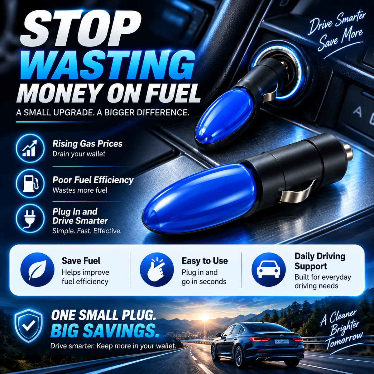 LAST DAY SALE 77% OFF 2026 New Smart Fuel SaverPlug-and-Play & Save Up to30%